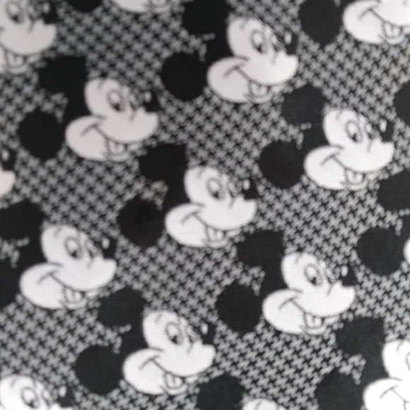 NEW Mickey Mouse Tie Disney Designed by Carvantes Silk Blend Black White - Picture 4 of 7